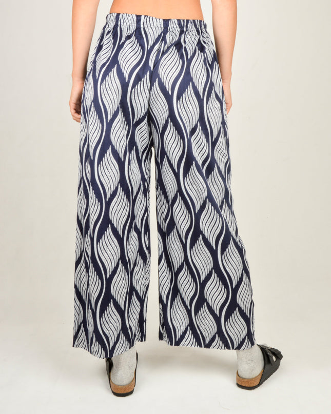Pantalon Feuille - Bleu foncé | Vêtement d'intérieur confortable