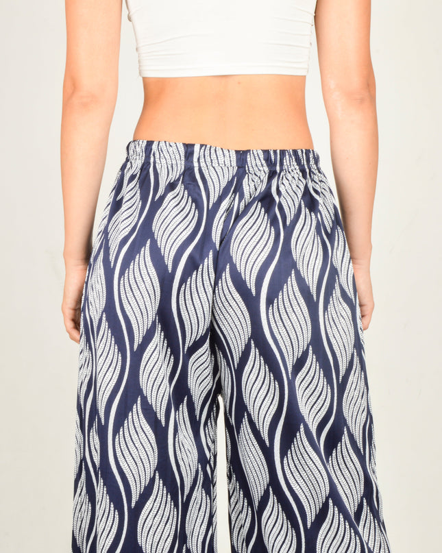 Pantalon Feuille - Bleu foncé | Vêtement d'intérieur confortable