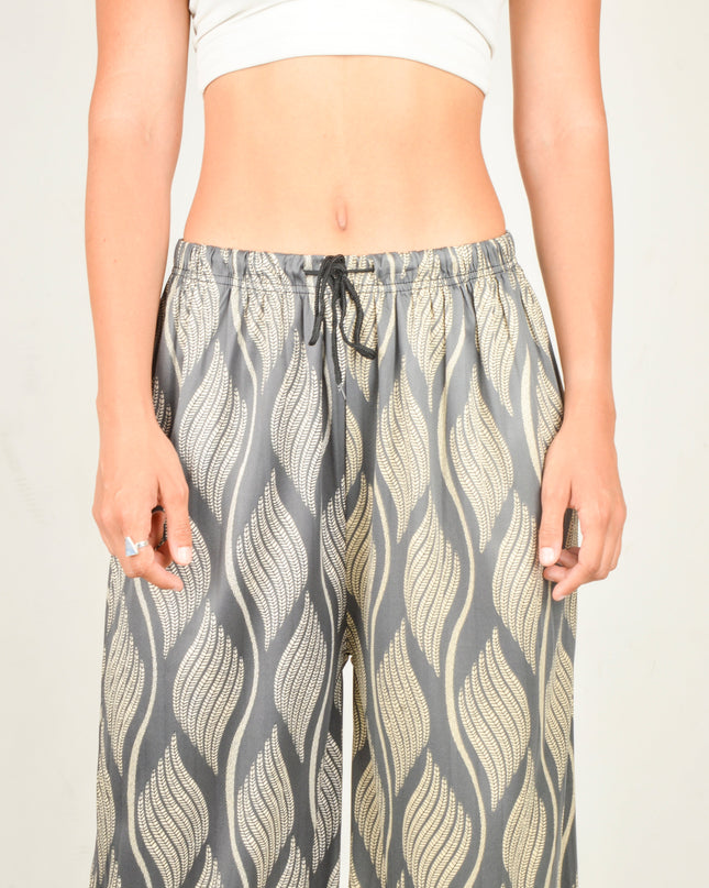 Pantalon Feuille - Gris | Vêtement d'intérieur élégant pour se détendre