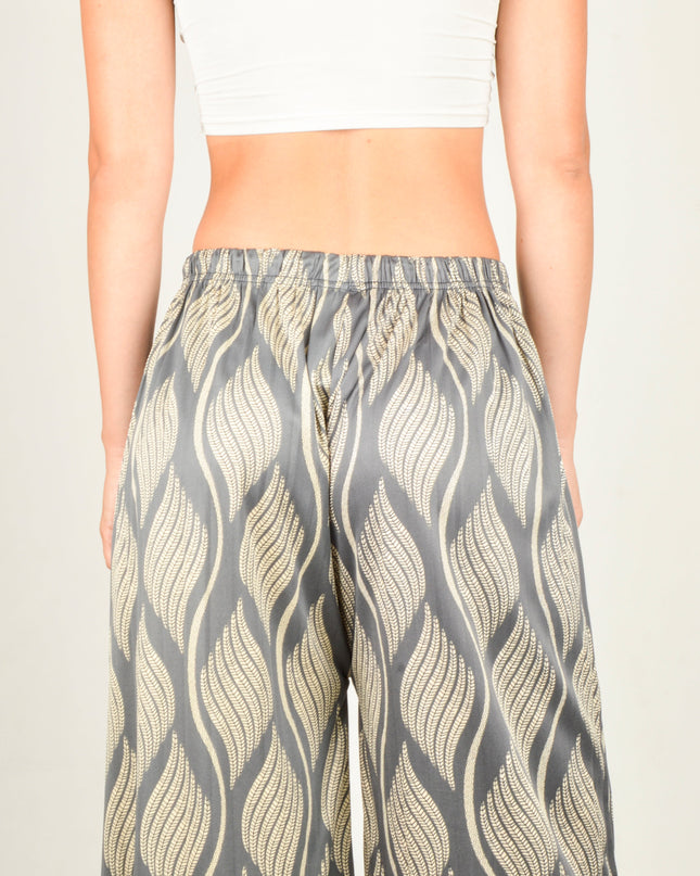 Pantalon Feuille - Gris | Vêtement d'intérieur élégant pour se détendre