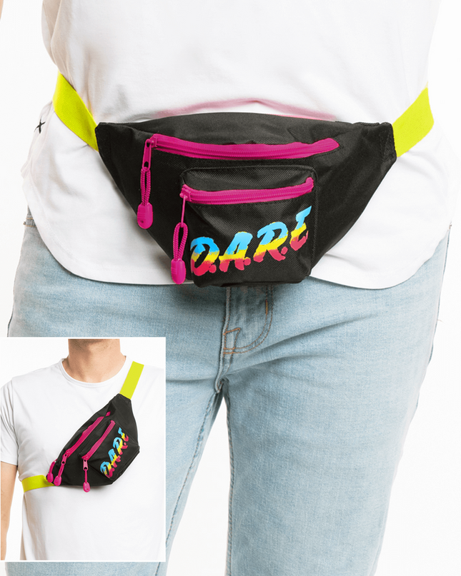 Black DARE Fanny Pack