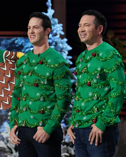 Men's Gaudy Garland Ugly Christmas Sweater