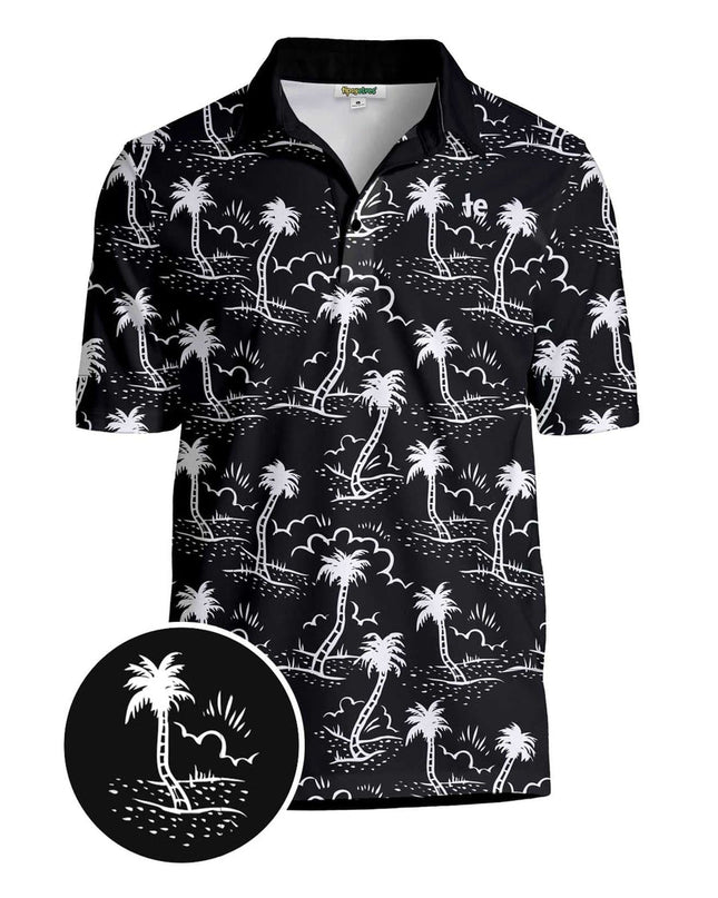 Men's Monochrome Moonlight Golf Polo