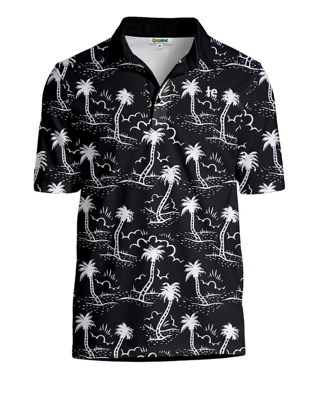 Men's Monochrome Moonlight Disc Golf Polo