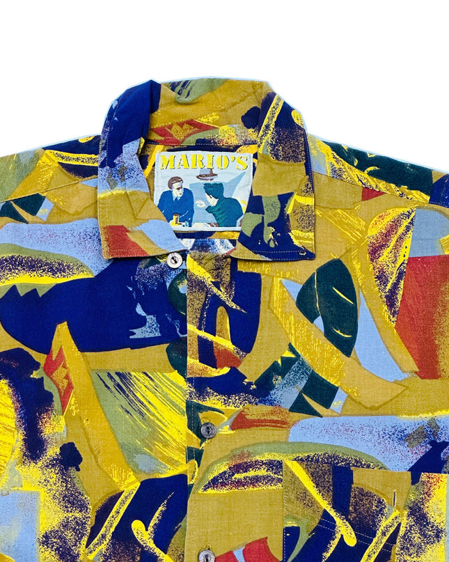 Chemise boutonnée vintage Mario - Collection de pulls de Noël