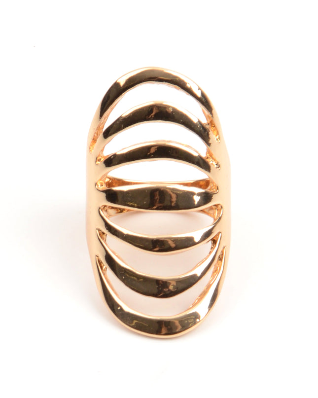 Bague Maxi - Rayée