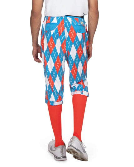 Men's American Argyle Golf Knickers with Red Golf Socks