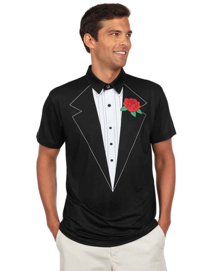 Men's Tuxedo Polo Shirt