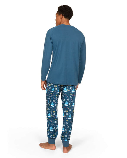 Men's Boats & Ho Ho Hos Crew Neck Pajama Set