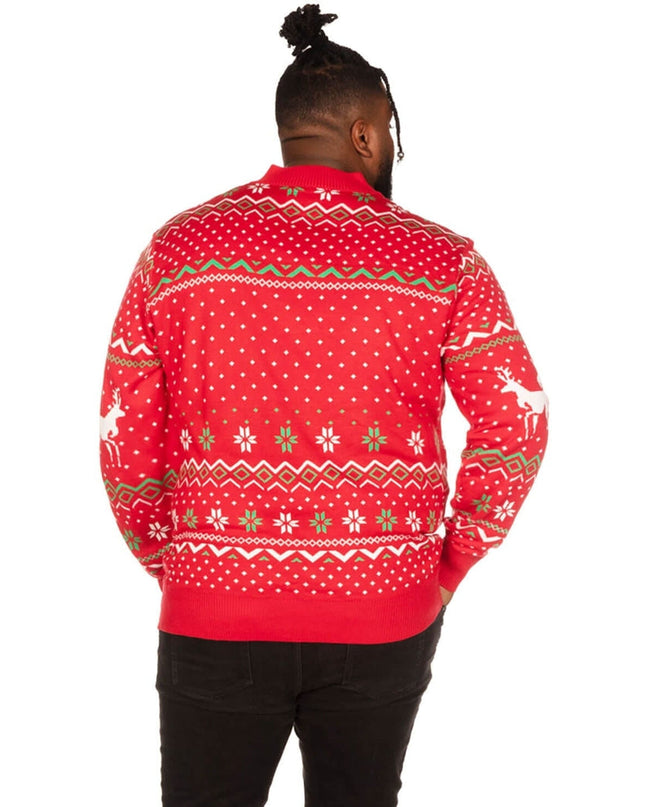 Men's Christmas Climax Big and Tall Ugly Christmas Sweater