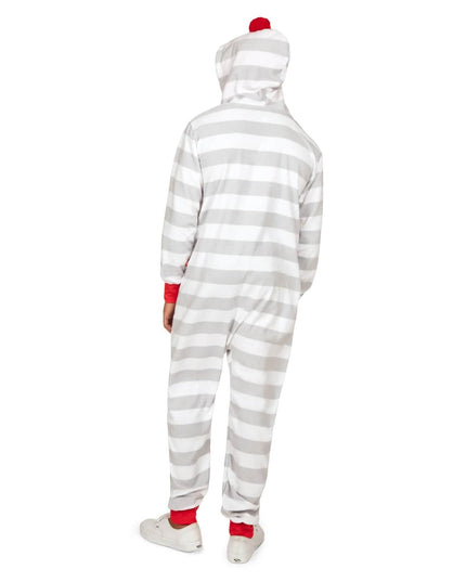 Men's Stripes and Poms Jumpsuit