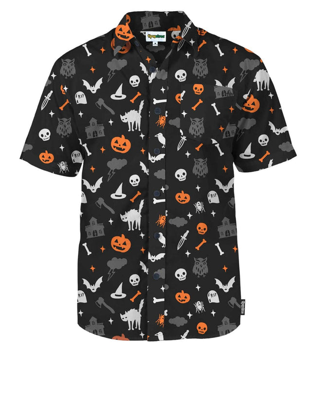 Men's Halloween Night Button Down Shirt