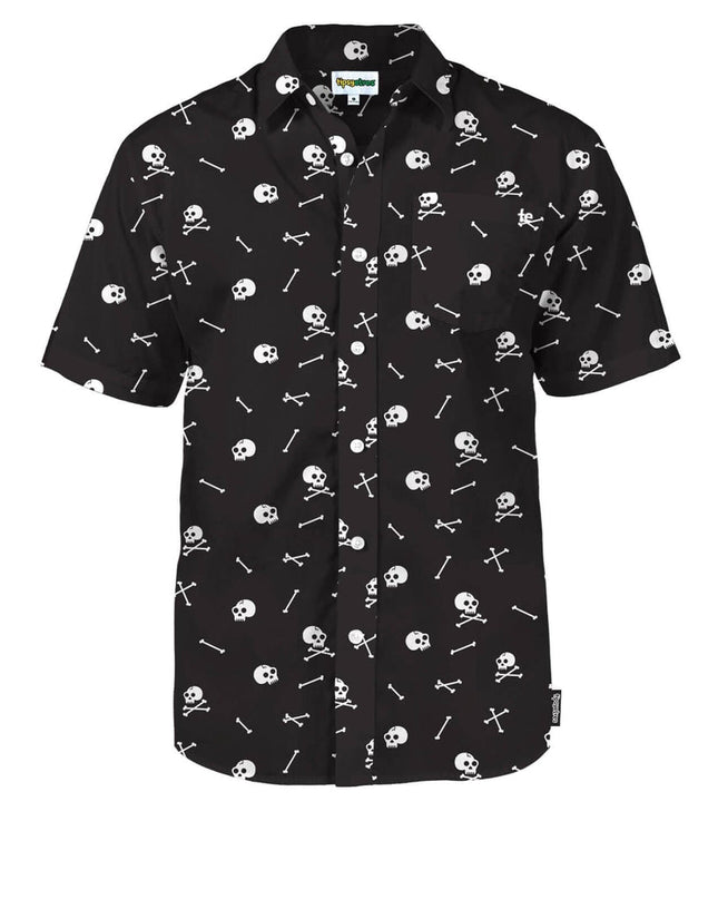 Men's Skeleton Button Down Shirt