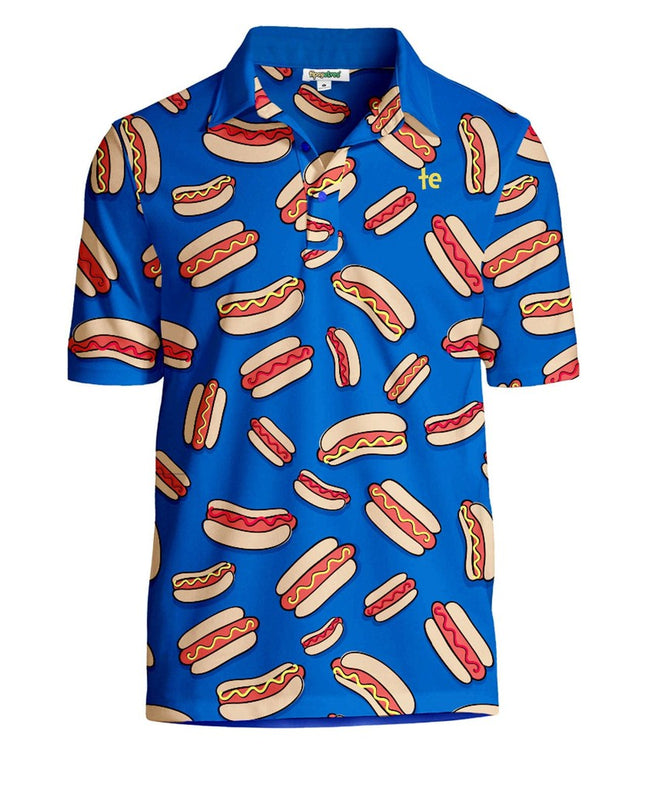 Men's Hot Dog Disc Golf Polo