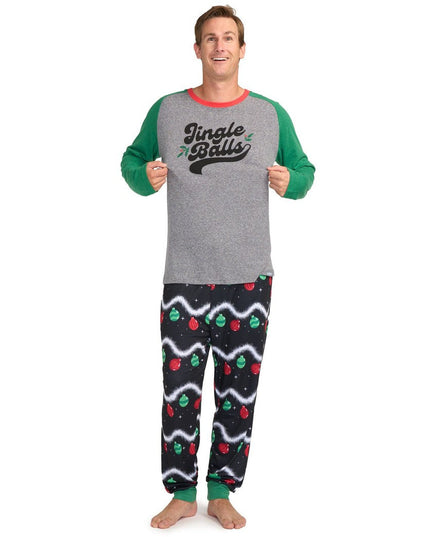 Men's Jingle Balls Crew Neck Pajama Set