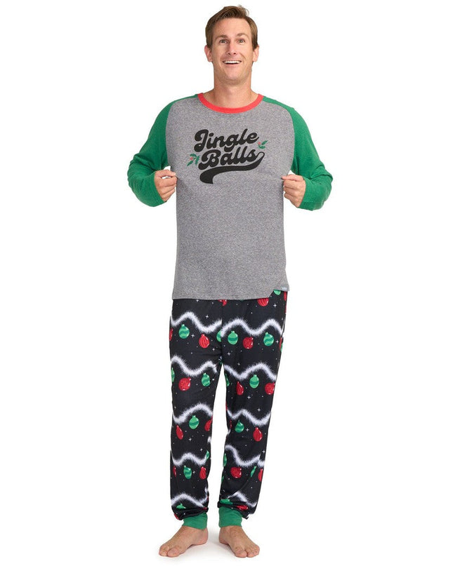 Men's Jingle Balls Crew Neck Pajama Set
