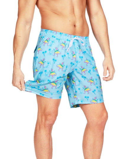 Tacosaurus Stretch Swim Trunks - 7.5" Inseam