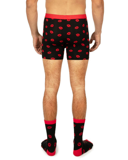 Men's Kiss Attack Boxers & Socks Gift Set