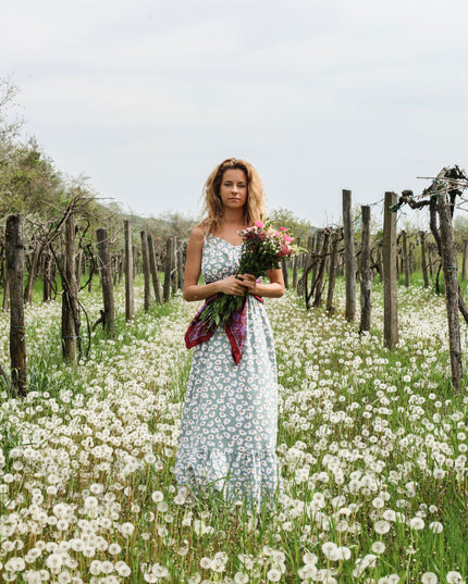 Robe longue - Marguerite | Menthe