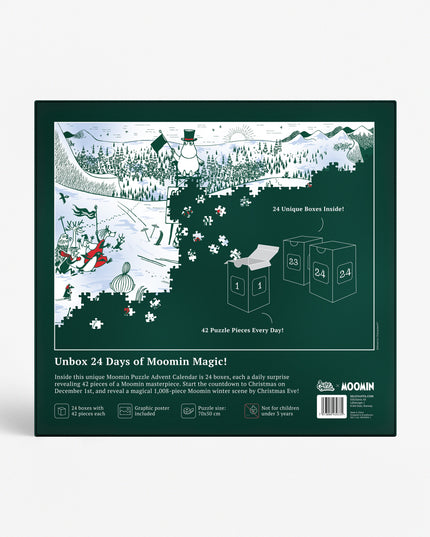Puzzle Calendrier de Noël Moomin - 2e édition amusante