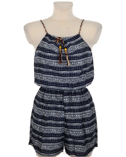 Tied Striped Romper I