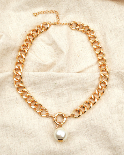 Collier - Motif de perles géantes