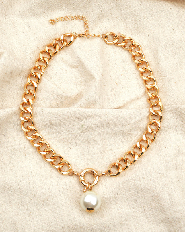 Collier - Motif de perles géantes