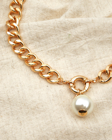 Collier - Motif de perles géantes