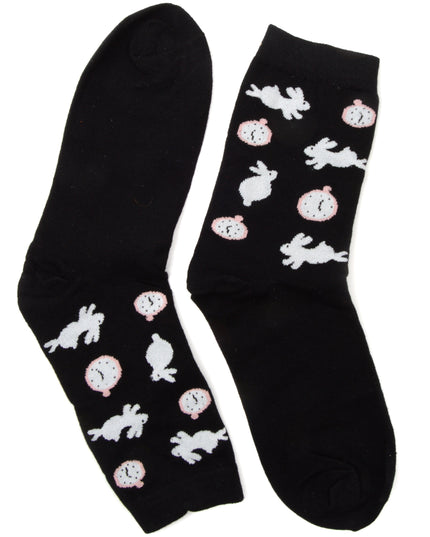Chaussettes de Noël amusantes - Motif lapins Zokni