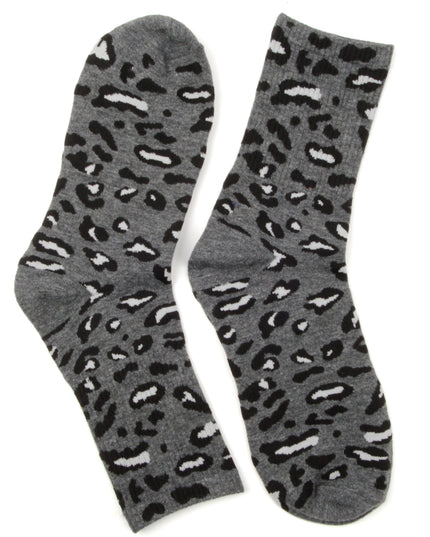 Chaussettes de Noël amusantes - Modèle Zokni gris à pois