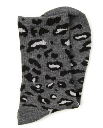 Chaussettes de Noël amusantes - Modèle Zokni gris à pois