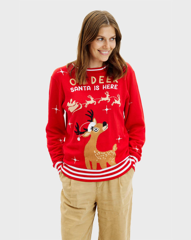 Pull de Noël Oh Deer pour femmes - Meilleures ventes