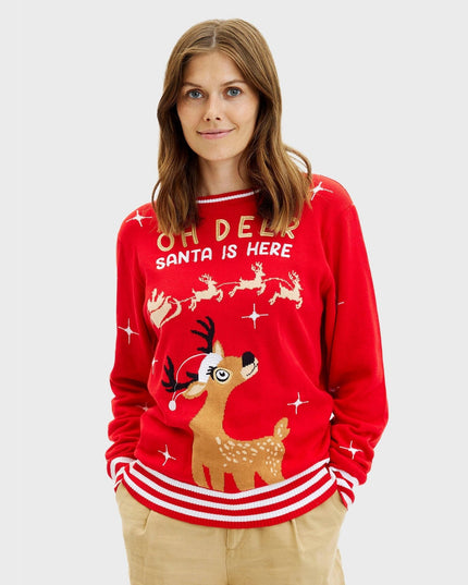 Pull de Noël Oh Deer pour femmes - Meilleures ventes