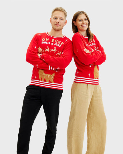 Pull de Noël pour homme Oh Deer, idéal pour les fêtes !