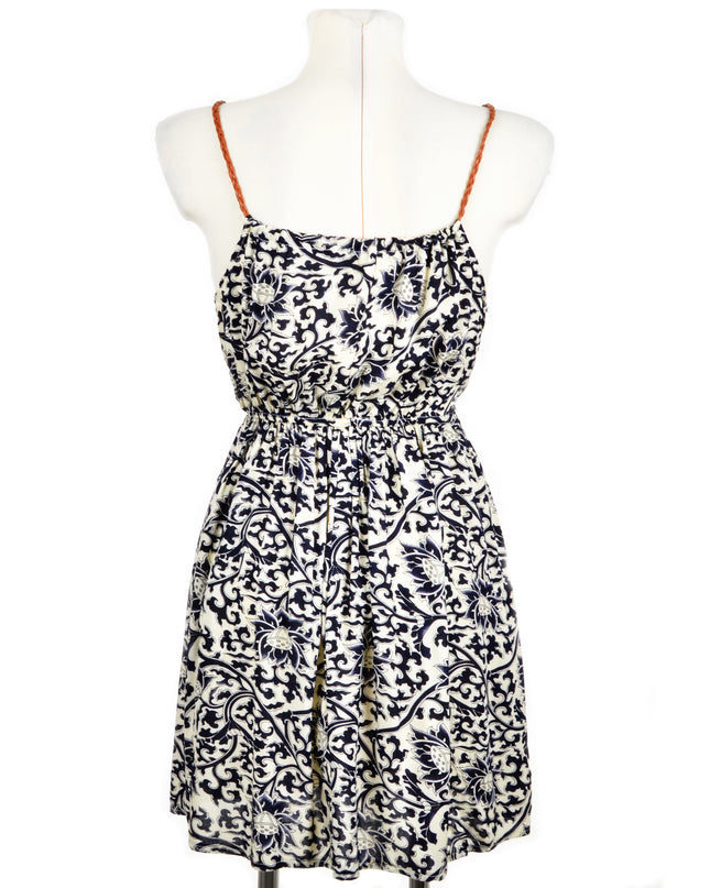 Robe d'été bleue à fleurs - Fraîche et élégante