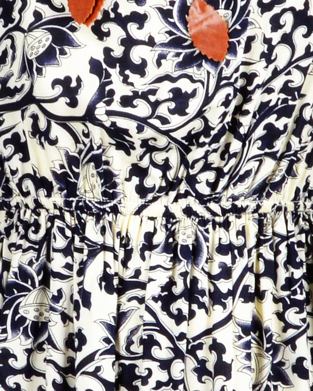 Robe d'été bleue à fleurs - Fraîche et élégante