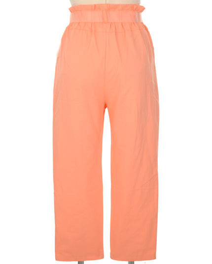 Pantalon rose ceinturé - Vêtement d'intérieur élégant