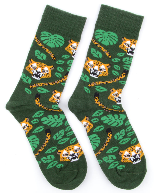 Fun Christmas Socks - Jungle Theme