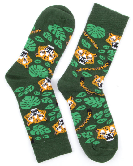 Chaussettes de Noël amusantes - Motif jungle Zokni