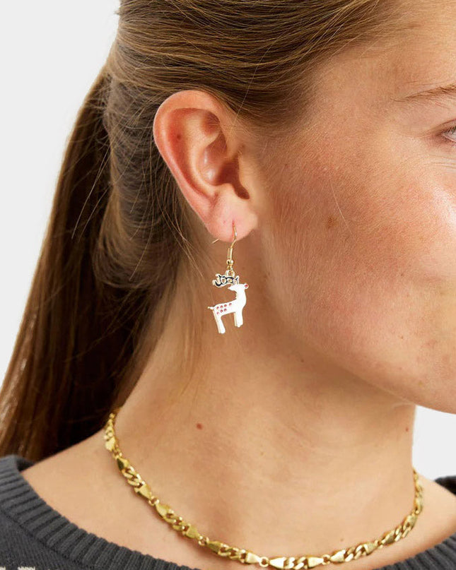 Boucles d'oreilles de Noël - Motif renne