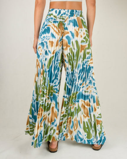 Pantalon plissé - Océan | Vêtements d'intérieur confortables