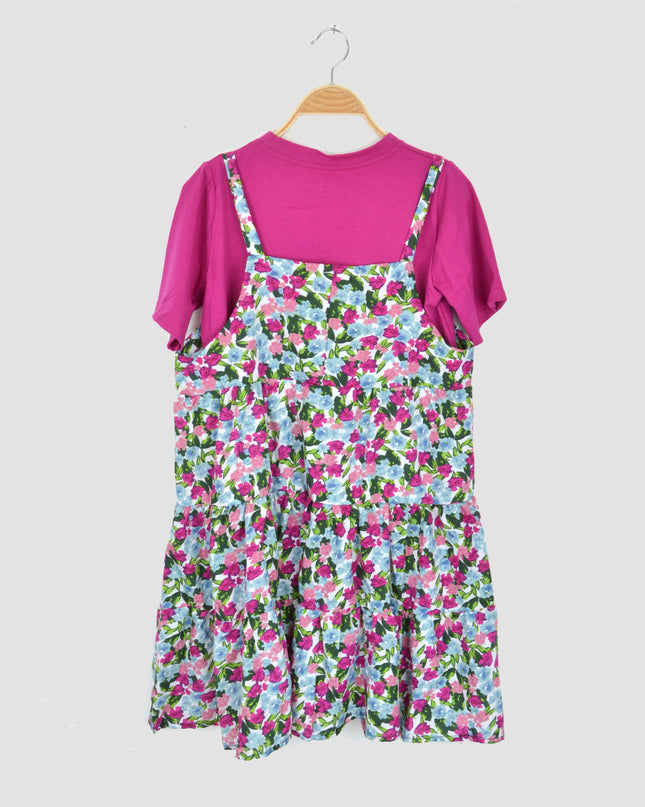 Robe 2 en 1 - Motif floral violet