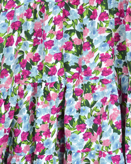 Robe 2 en 1 - Motif floral violet