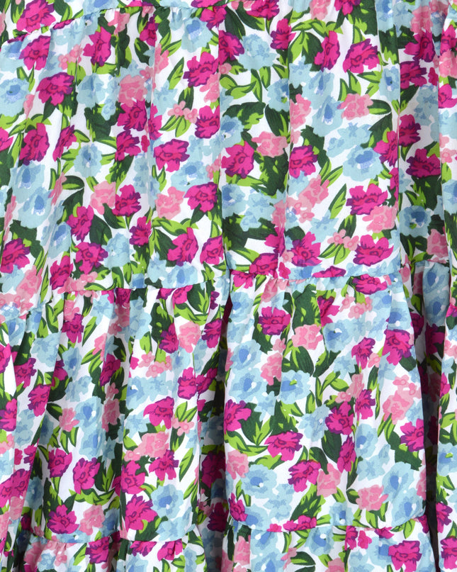 Robe 2 en 1 - Motif floral violet