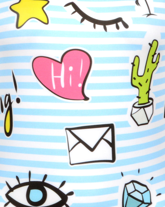 Robe de bain à symboles iconiques pour des looks d'été amusants