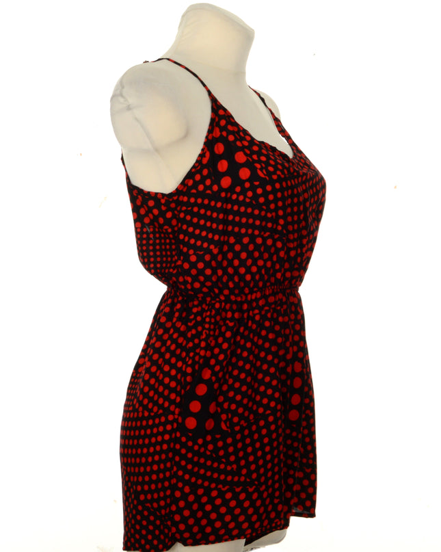 Combinaison à pois - Rouge