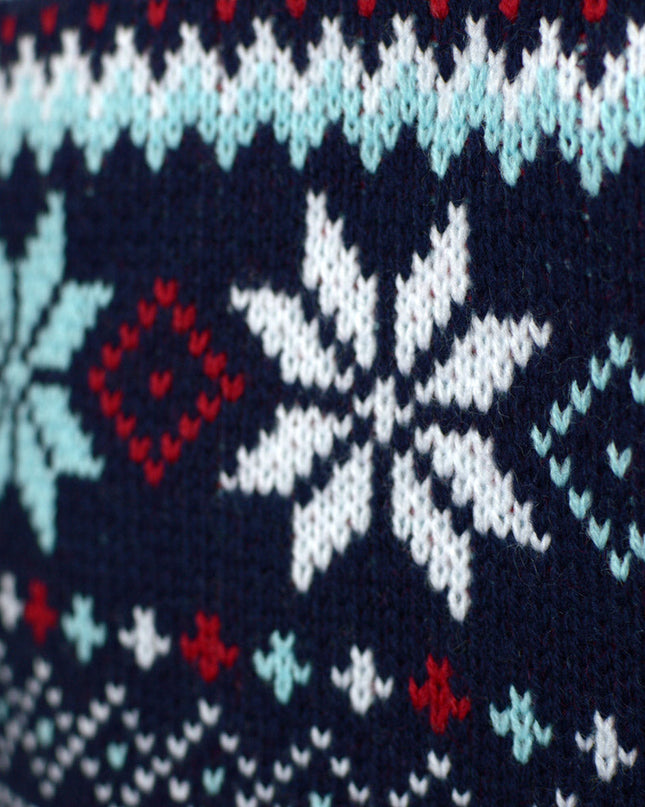 Christmas Sweater for Family with Reindeer and Santa Design