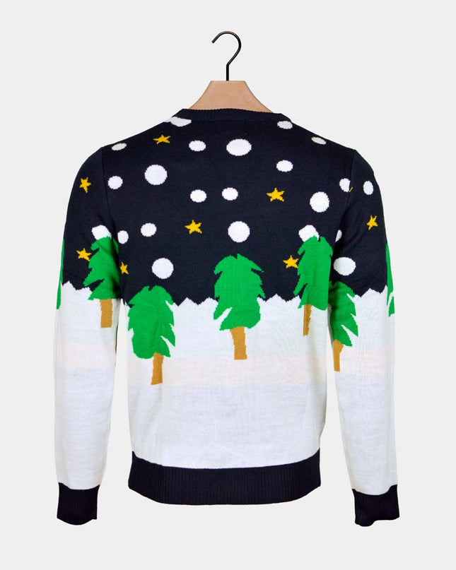 Pull de Noël bonhomme de neige 3D