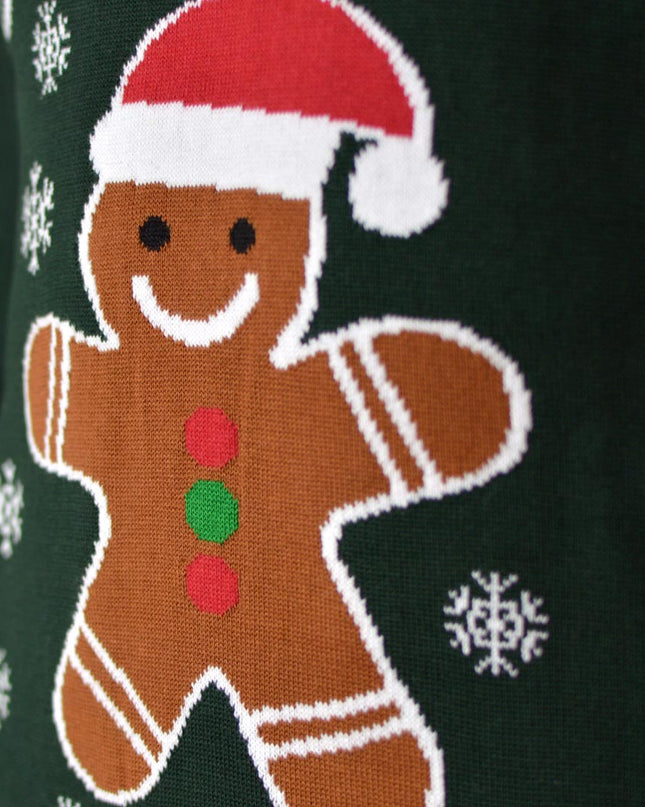 Organic Cotton Gingerbread Man Christmas Sweater for Family
