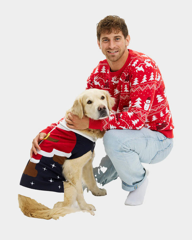 Pull de Noël pour chien, costume de Père Noël